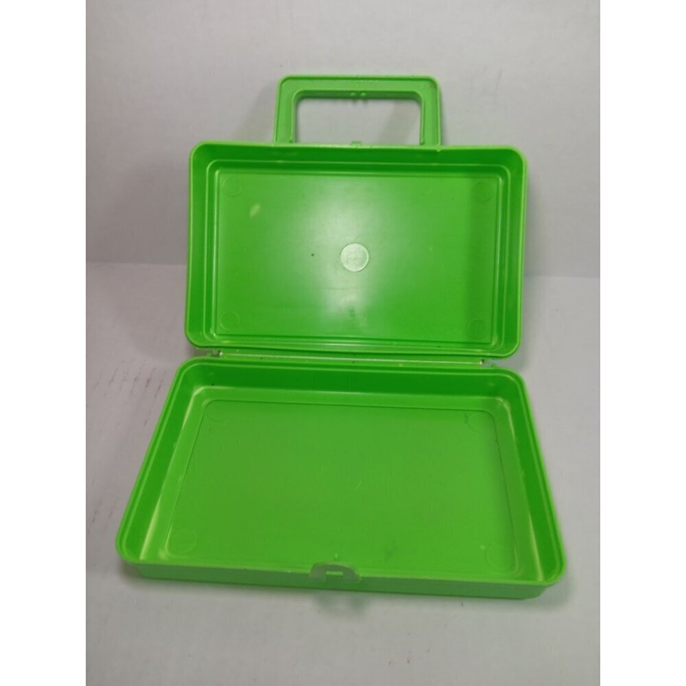 Rare Vintage Kings Island Flintstones Bus Stop Lunch Box Green 1988 - Picture 5 of 5